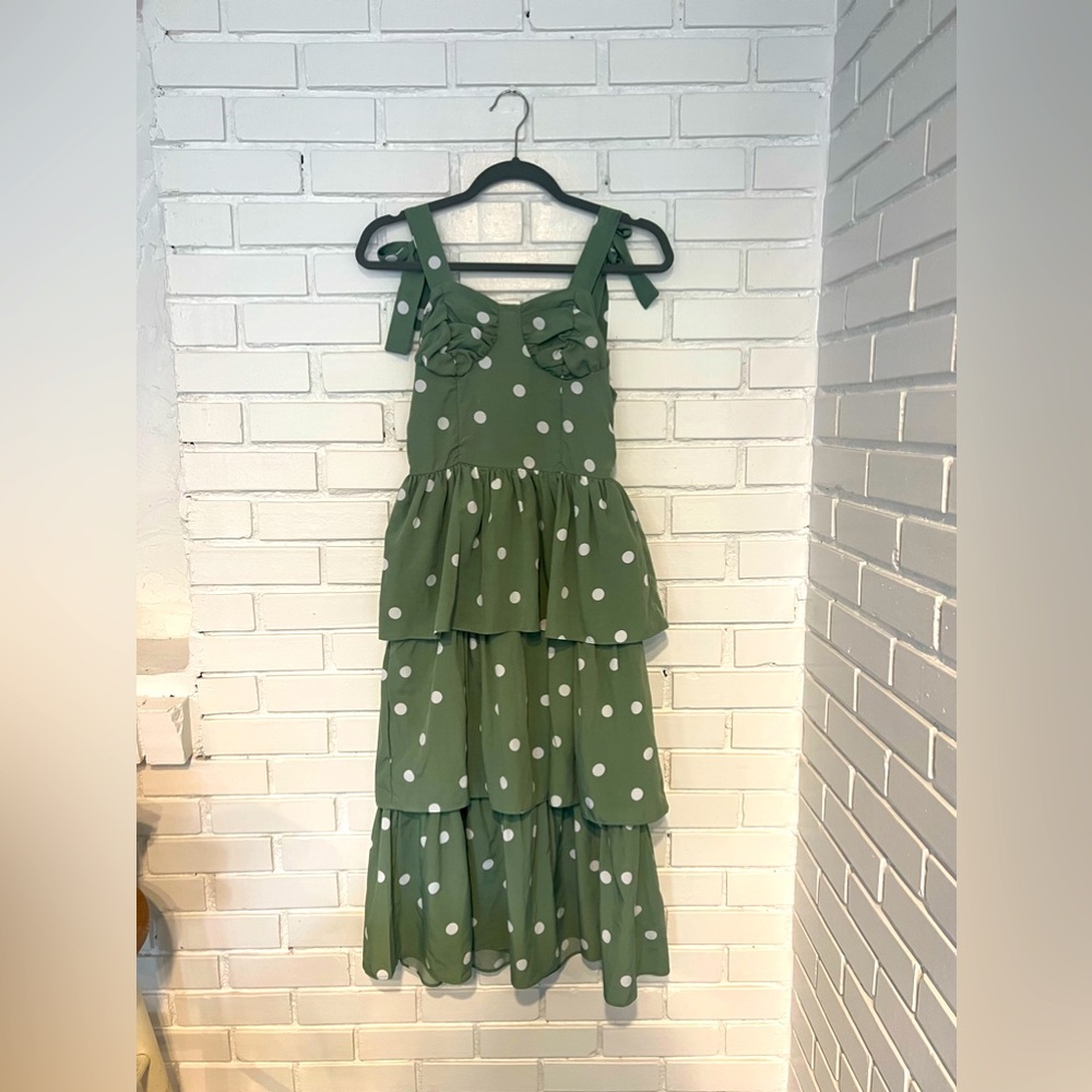 Polka Dot Midi Dress